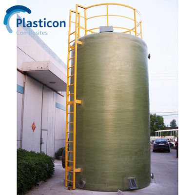 Serbatoio in vetro rinforzato in plastica resistente serbatoio frp per il trattamento dell'acqua