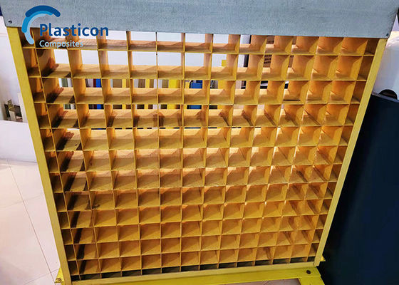2m lunghezza Griglia in FRP Griglia in fibra di vetro gialla rinforzata in plastica
