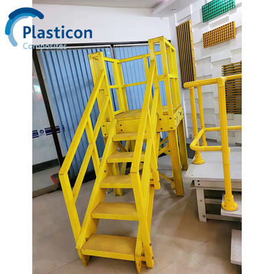 Pultrusion FRP Staircase Fibra rinforzata Plastic Staircase personalizzato