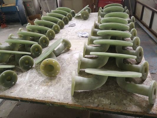 Flanghe di plastica DN25 in resina di poliestere con collegamento a bullone